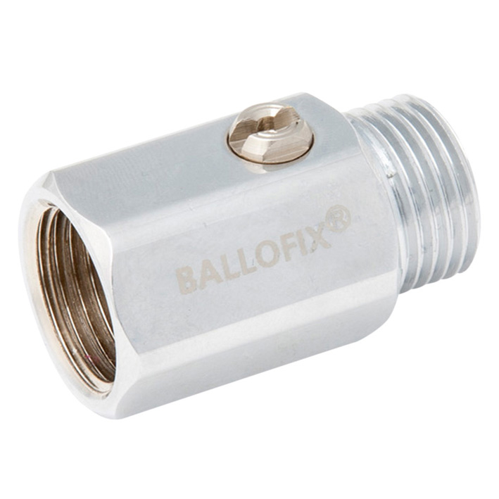 Ballofix Kugelhahn, Chrom, ohne Griff,  IG/AG