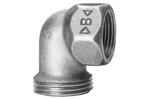 B 4000 Winkelverschraubung 90° konisch dichtend Rotguss - 4096G