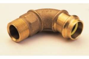 B Press Gas Rg-Einschraubbogen 90° mit AG - Typ PG4001G